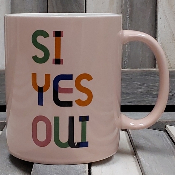 "Si Yes Oui" Coffee Mug | Room Essentials - Picture 1 of 4